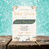 Peach & Green Floral Baby Shower Invite